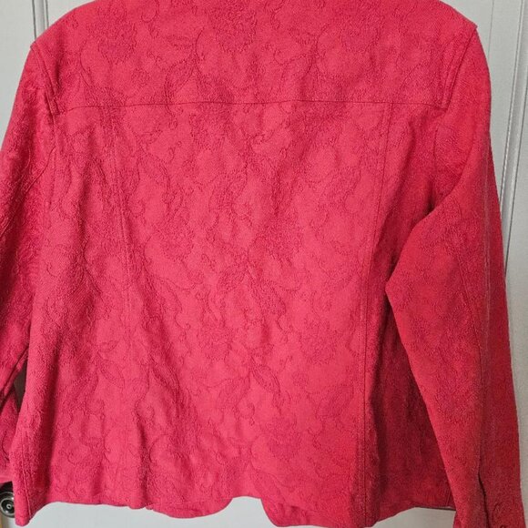 Croft & Barrow orange button down blazer 1X - Picture 4 of 4